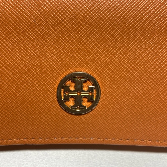 Tory Burch Saffiano Leather Sunglasses Eyeglasses Case Gold Logo with Pouch - Picture 5 of 15